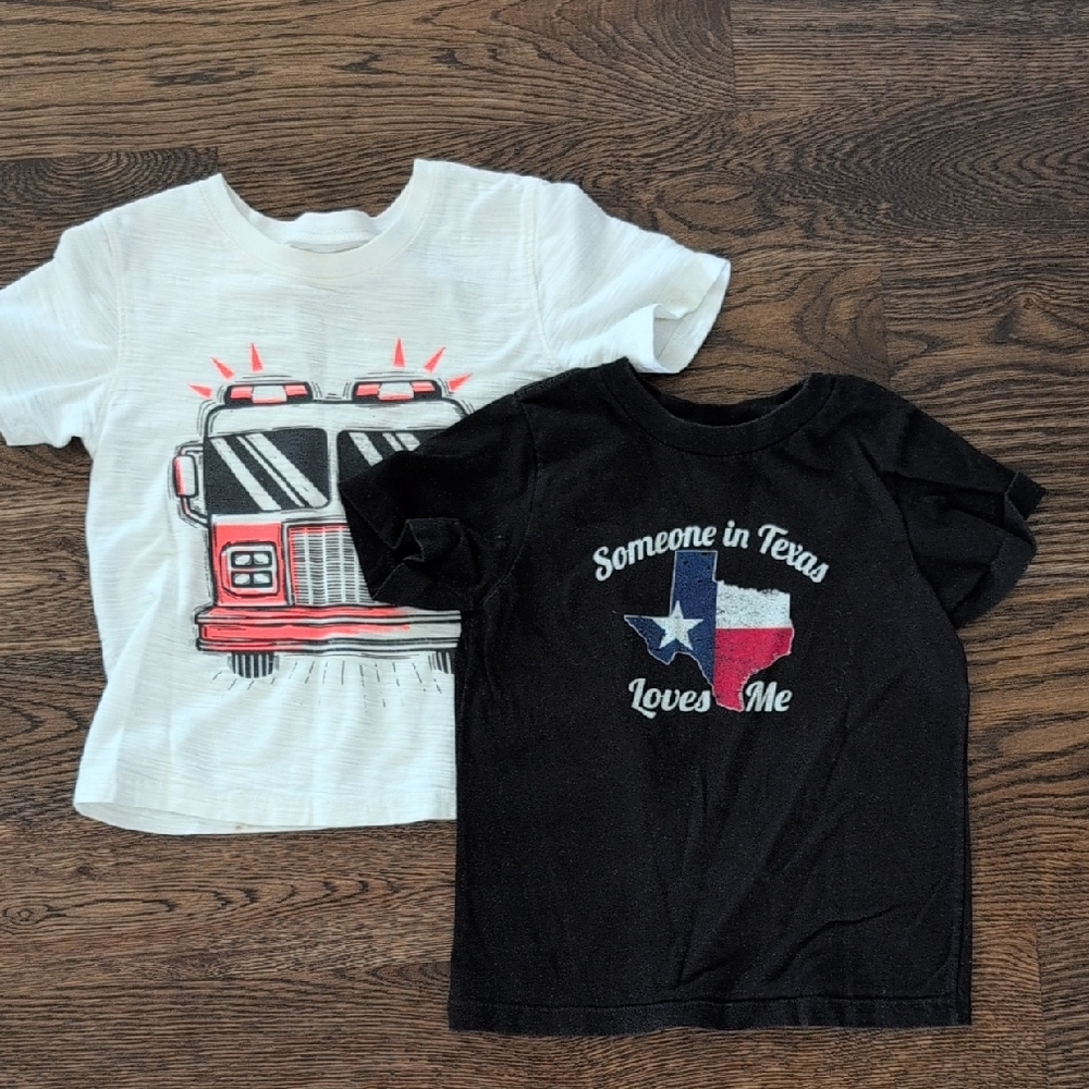 Kids' Graphic T-Shirts - Fire Truck and Texas Love